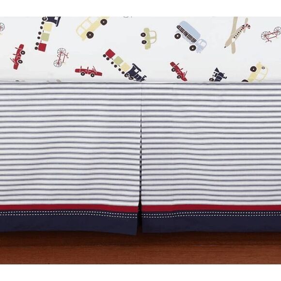 Pottery Barn Kids Backseat Driver Crib Skirt - Picture 2 of 4